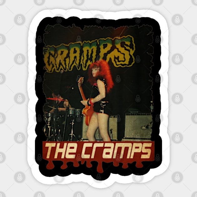 The Cramps 1982 Vintage Sticker by Teling Balak